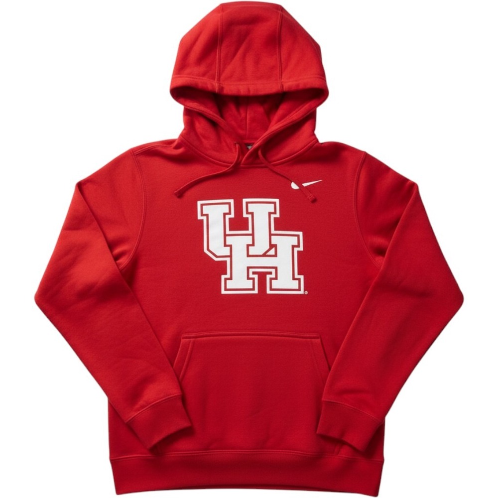 Nike University of Houston Cougars Red Hoodie Youth Medium NCAA Sweatshirt NEW